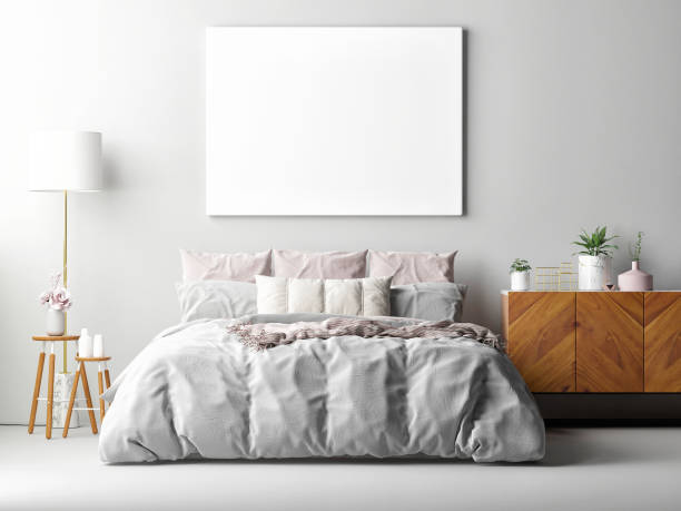 istock Mock up poster, interior Scandinavian design 1198983695