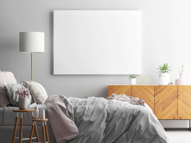 istock Mock up poster, interior Scandinavian design 1198983704
