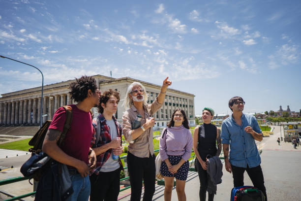 istock Professor in a campus tour with new students 1198985185