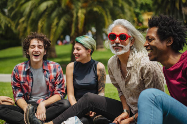 istock Relaxing in park after the class 1198985334