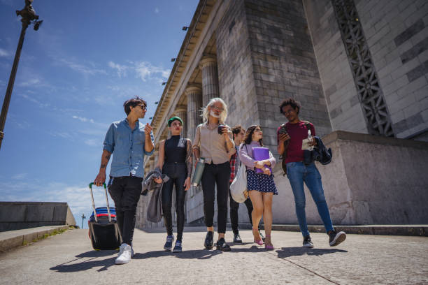 istock Professor in a campus tour with new students 1198985386