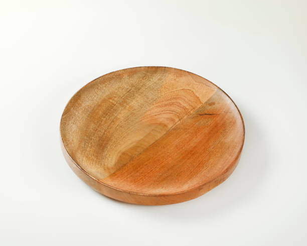 istock Round wooden serving platter 1198992356