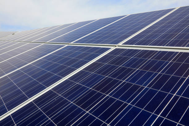 istock solar panel on the hillside, closeup of photo 1198994558