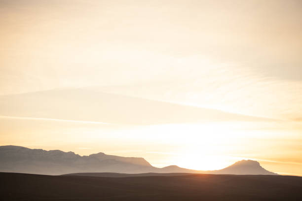 istock Golden sunset in the mountains. 1198997168