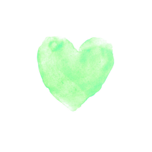istock Hand drawn watercolor heart texture love. Valentine's day background 1198997655