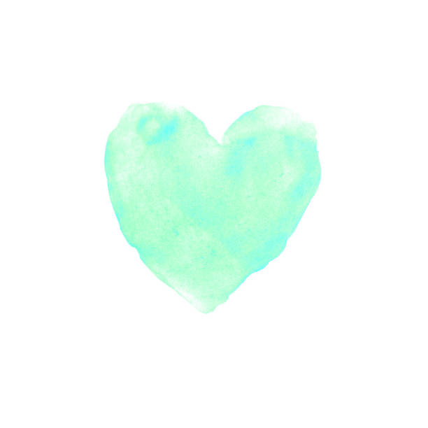 istock Hand drawn watercolor heart texture love. Valentine's day background 1198998211