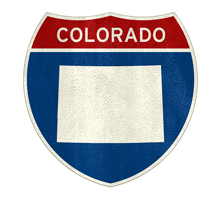 Colorado State Interstate road sign