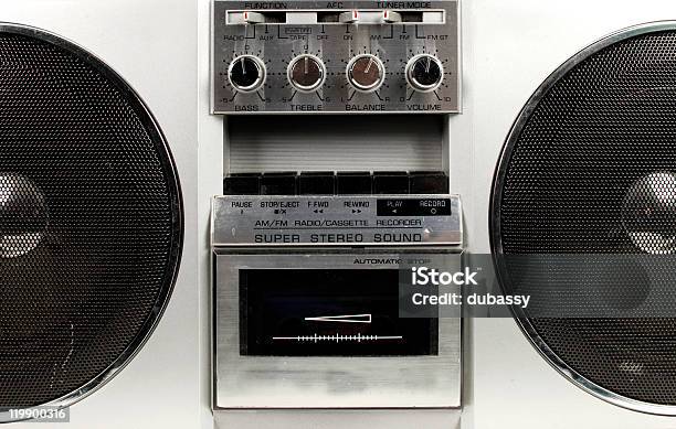 Ретро Ghettoblaster — стоковые фотографии и другие картинки 1970-1979 - 1970-1979, 70-79 лет, Аудиокассета