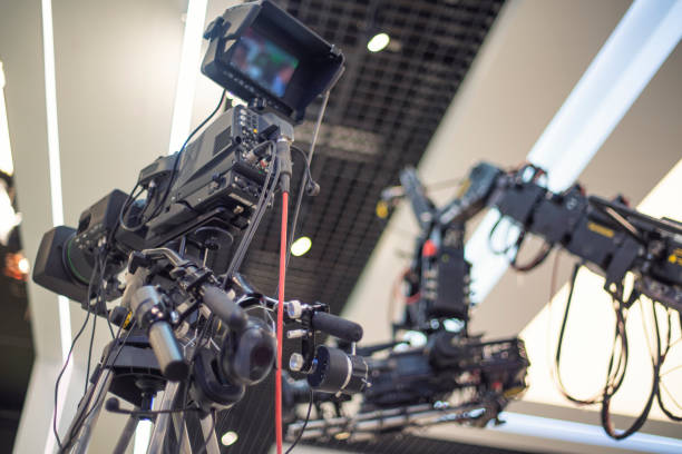 istock TV camera in recording 1199005131