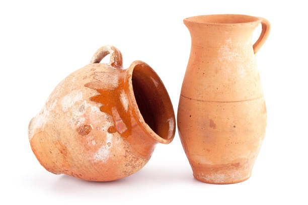 점토 제품 - jug pitcher pottery old 뉴스 사진 이미지