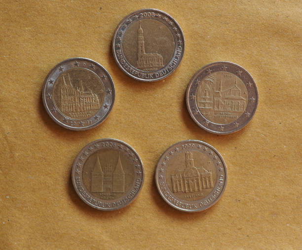 istock German 2 Euro coins, European Union 1199008514