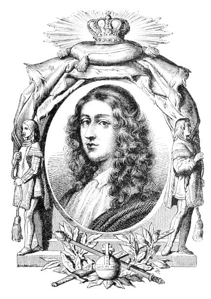 istock Christina Queen of Sweden portrait illustration 1199010291