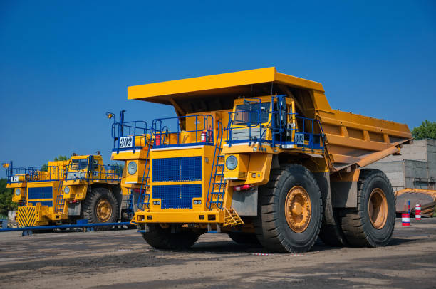 istock heavy open cast mine truck 1199012356