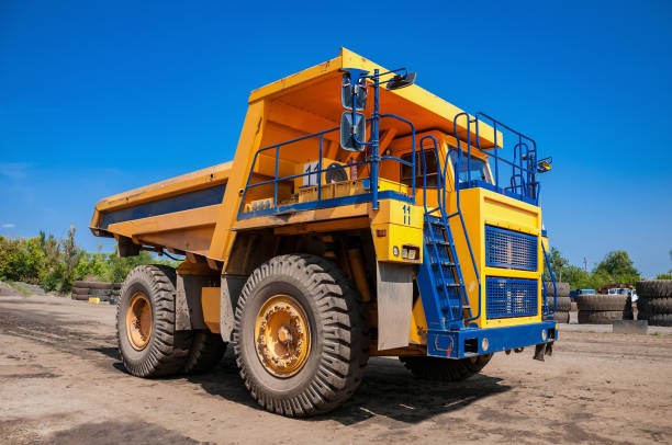 istock heavy open cast mine truck 1199012367