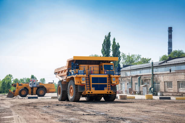 istock heavy open cast mine truck 1199012379
