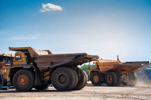 istock heavy open cast mine truck 1199012396
