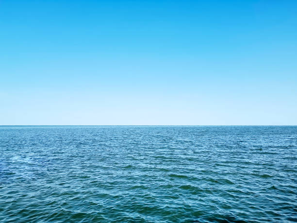 istock Full Frame Background of Blue Sea with Horizon 1199015323