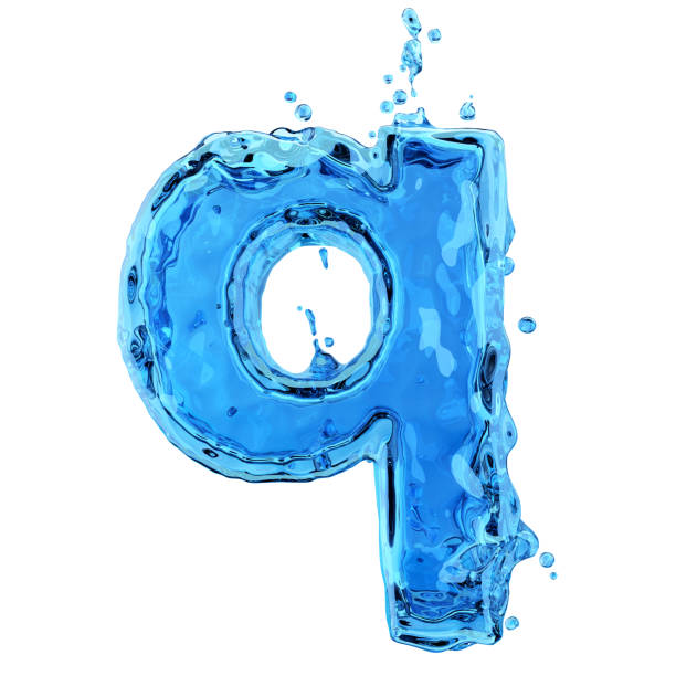 istock Liquid letter q water splash isolated on white background 1199016123
