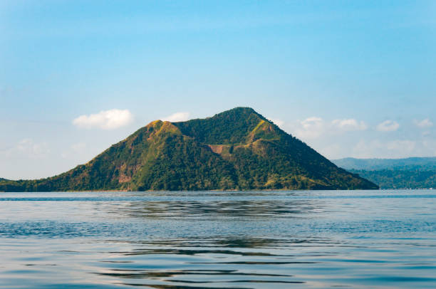 Taal Volcano island in Luzon Batangas Philippines stock photo