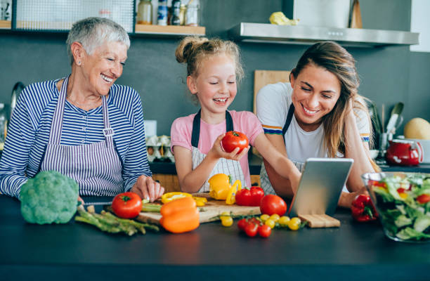 istock Modern multi-generation family in the kitchen 1199024740