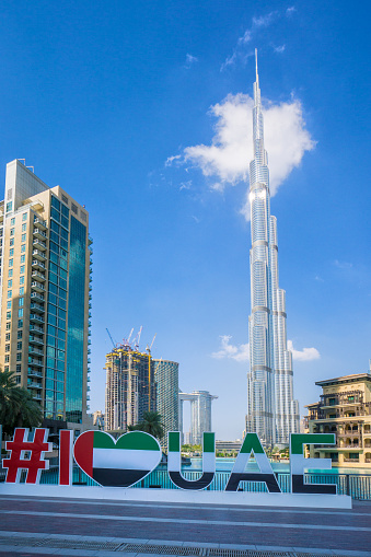 Burj Khalifa Area With Dubai Fountain Hotels And The I Love Uae Sign Stock Photo - Download Image Now - iStock Burj Khalifa Area With Dubai Fountain Hotels And The I Love Uae Sign Stock Photo - Download Image Now - iStock