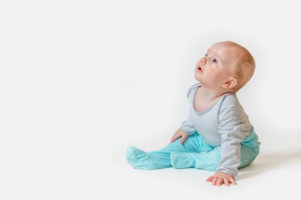 istock Cute baby boy portrait with space for your text 1199026245