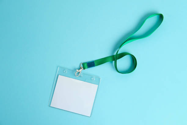 istock Security Badge on colorful background, event invitation concept, job 1199029868