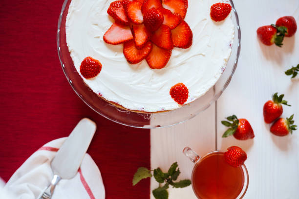istock Delicious homemade strawberries cheesecake 1199031152