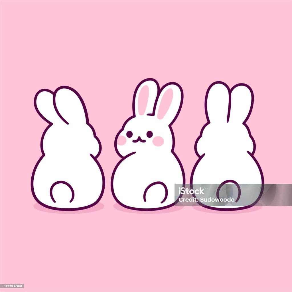 Cute Cartoon Bunnies Stock Illustration - Download Image Now - Rabbit -  Animal, Baby Rabbit, Cute - iStock