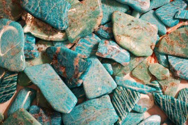 amazonite mineral texture amazonite mineral texture feldspar stock pictures, royalty-free photos & images