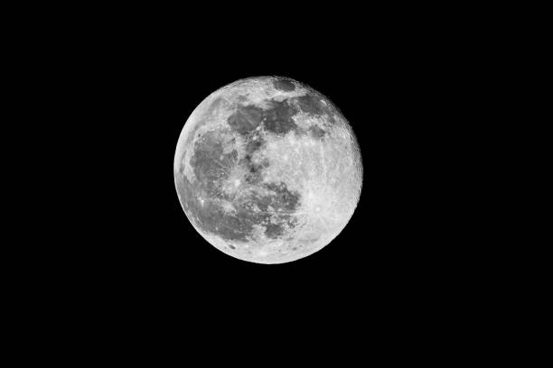 istock Full Moon with a black sky in France 1199032893