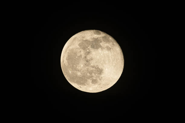 istock Full Moon with a black sky in France 1199032952