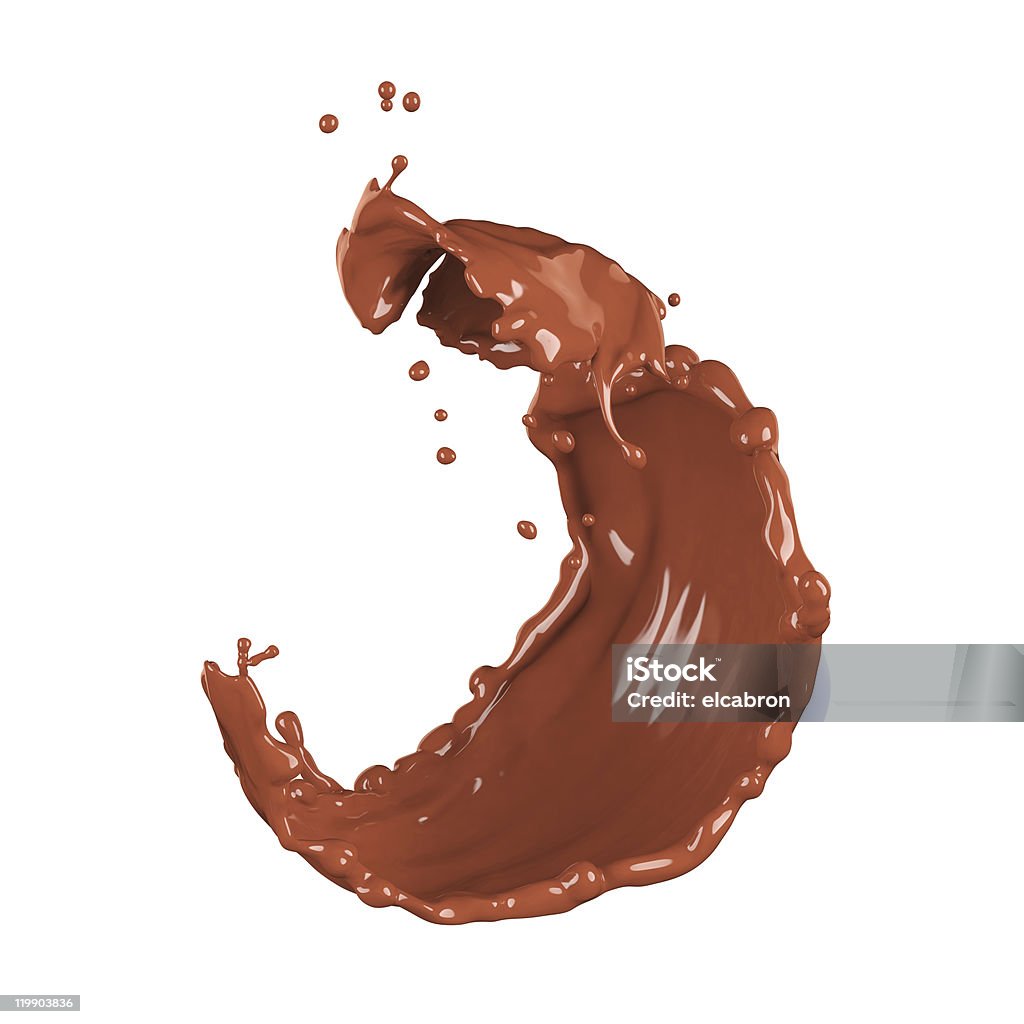 Chocolate splash  Brown Stock Photo