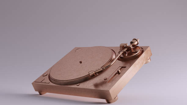 istock Bronze Vintage Turntable Record Player Angled Left View 1199039039