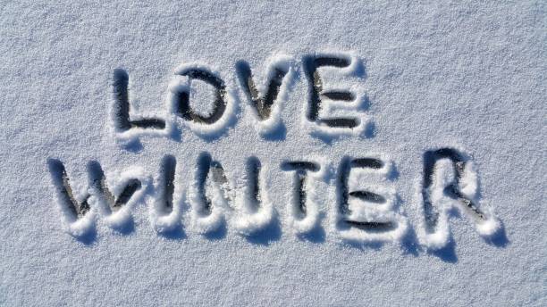 istock winter on snow written the text 1199039128