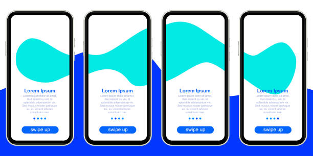instagramové rozložení příběhu mockup trendy design vektor - imitace pojem fotky stock ilustrace