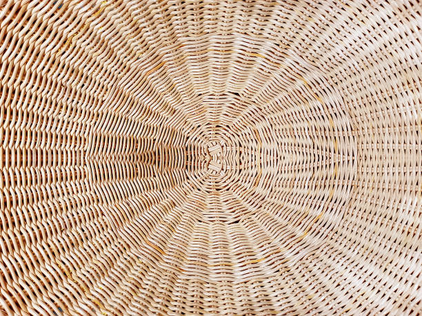 istock Background of Brown Woven Rattan Pattern 1199041777