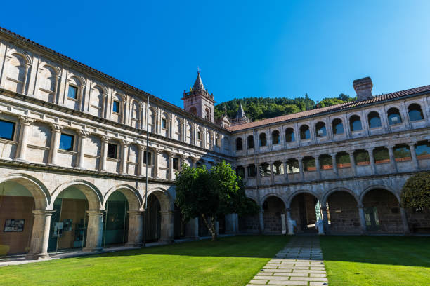 istock Santo Estevo de Ribas de Sil Monastery on a clear day 1199042050