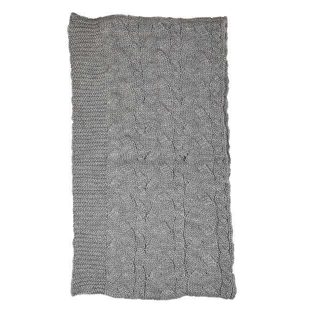 istock warm knitted scarf on a white background, isolated. 1199042205
