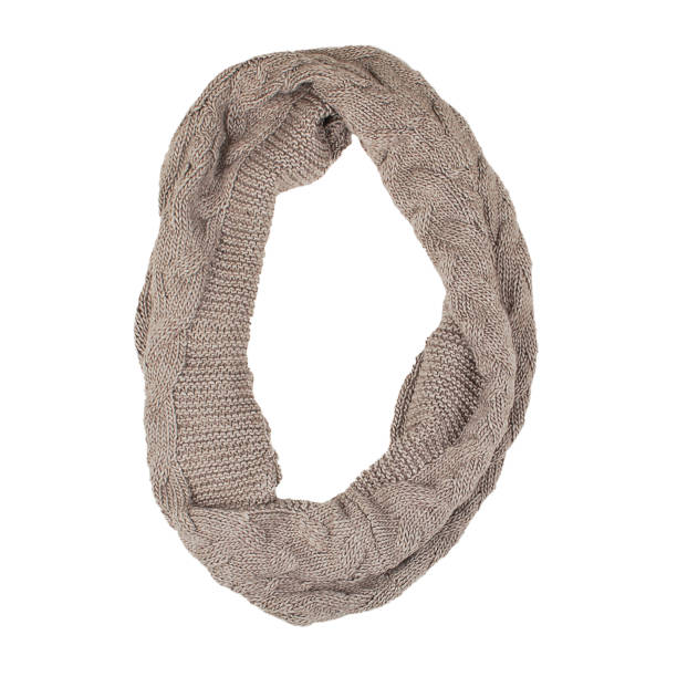istock warm knitted scarf on a white background, isolated. 1199042238