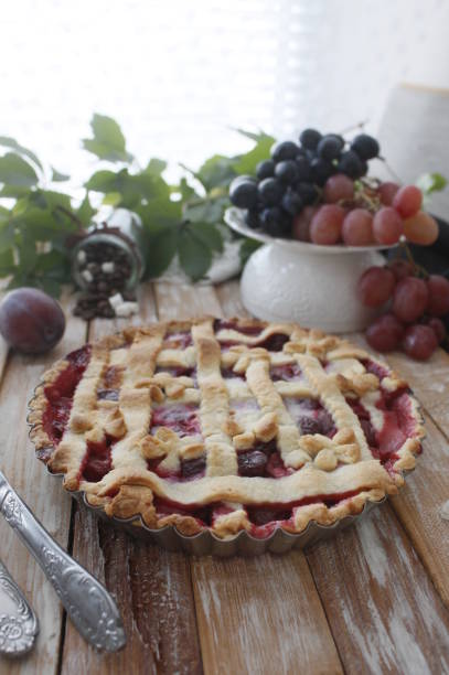 istock Homemade plum pie, tart 1199043408