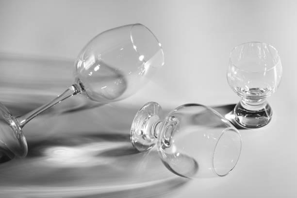 istock Wine and cognac glasses close-up. 1199044280