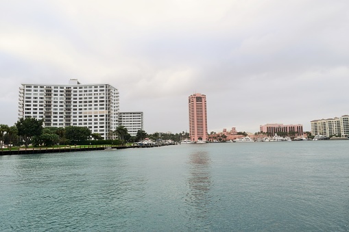 Lake in Boca Raton Sky line Florida