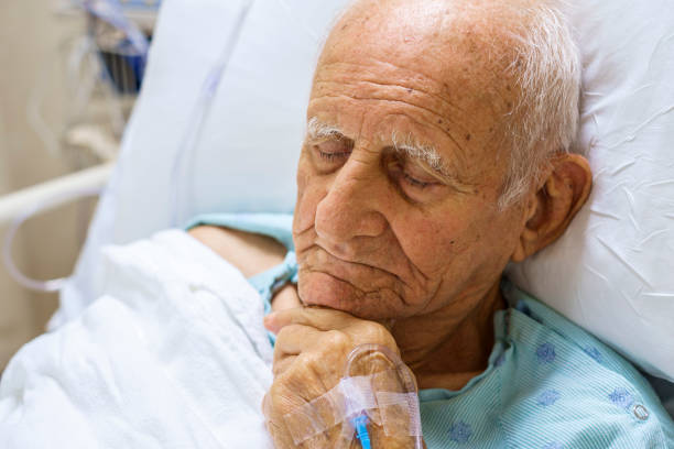 istock Senior man in hospital 1199048669