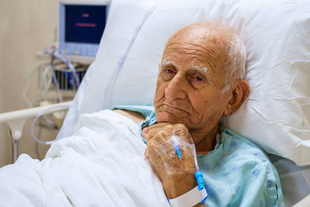 istock Senior man in hospital 1199048715