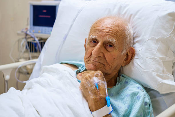 istock Senior man in hospital 1199048763