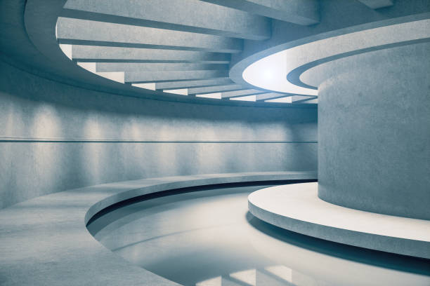 istock Luxury futuristic interior 1199053616