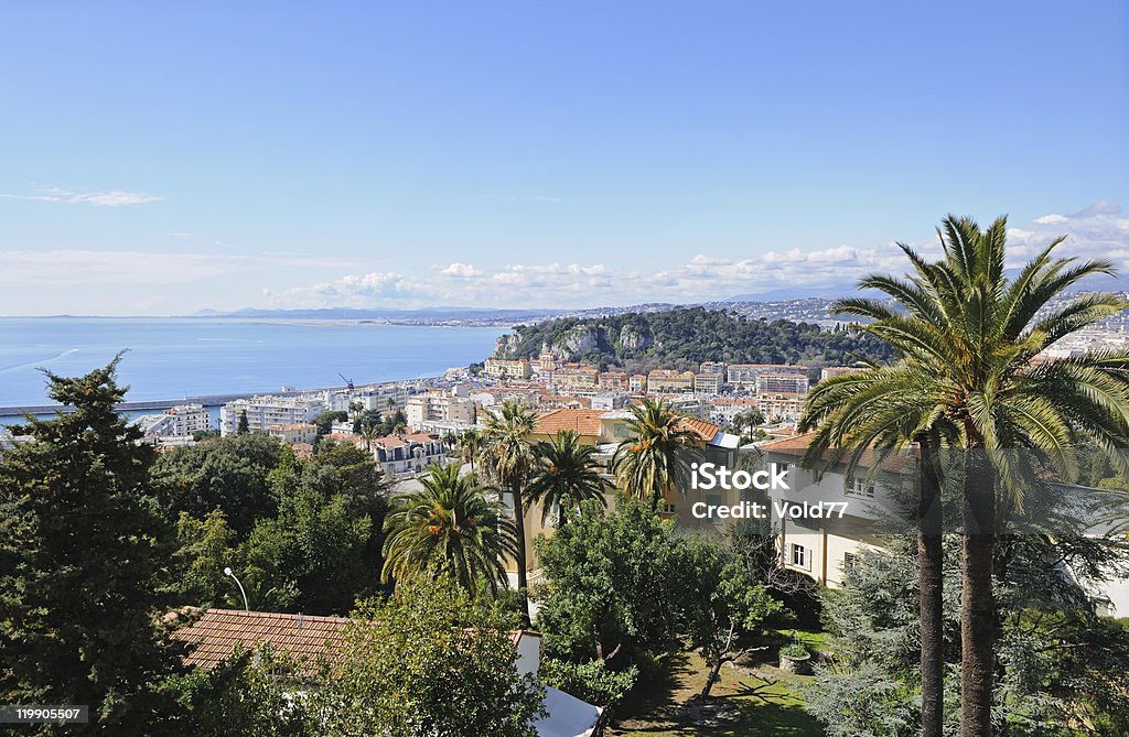 Widok z lotu ptaka na Nicei, Francja - Zbiór zdjęć royalty-free (Bez ludzi)