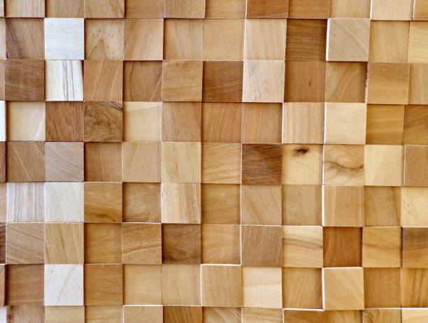 istock Beautiful wooden mosaic background texture 1199062946