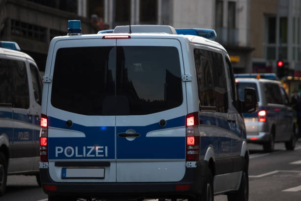 istock german police trucks in the evening 1199066664